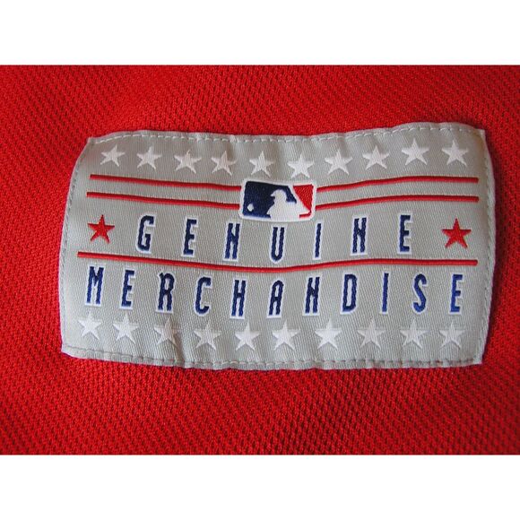 Official Philadelphia Phillies Ibanez Red Button Down Jersey Size XL Extra Large - Picture 3 of 7